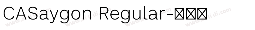 CASaygon Regular字体转换